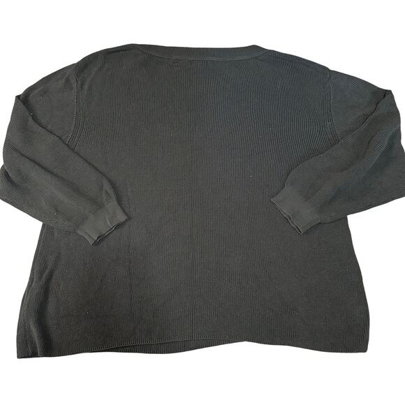 MOSSIMO DUTTI Women's Crewneck Knit Sweater Size M In Black - Picture 2 of 8